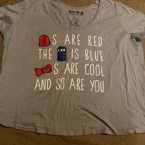 Gray Dr. Who Graphic Tee